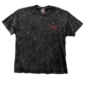 VTG Hawaiian Lava Shirt Mens 2XL Black Graphic Tee Acid Wash Surf USA Cotton NWT